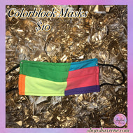 Colorblock COVID-19 masks